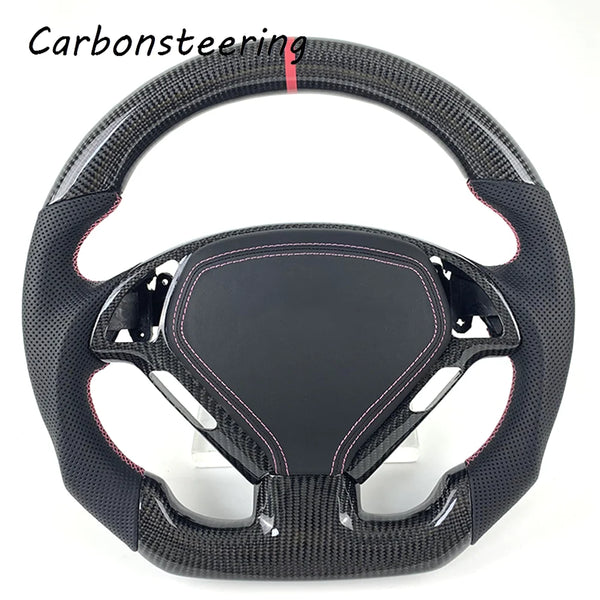 Volant en fibre de carbone forgé sur mesure pour Infiniti Q50 Q50s 2014-2026 Red Sport JDM Racing Performance Sport Styl