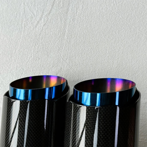 Embout double d’échappement carbone et inox 304 — vue 4