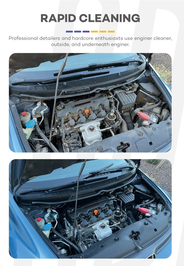 Nettoyant et dégraissant pour baie moteur - Efficace pour voitures, moteurs, sols, usage domestique - nettoie rapidement la g
