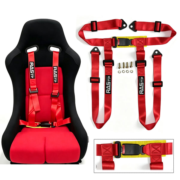 2 pouces origine universel siège baquet sport ceinture sécurité Four-point Fixing montage Drifting auto ceinture de sécurité auto — OURANE