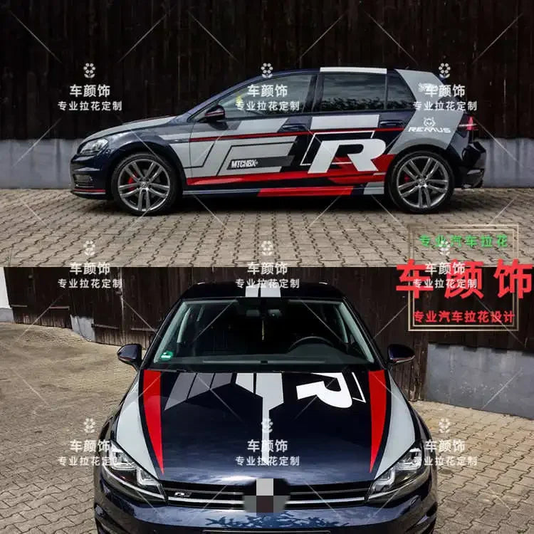 Décorations de carrosserie en vinyle pour Volkswagen Golf 6, Golf 7 GTI et Polo — vue 8