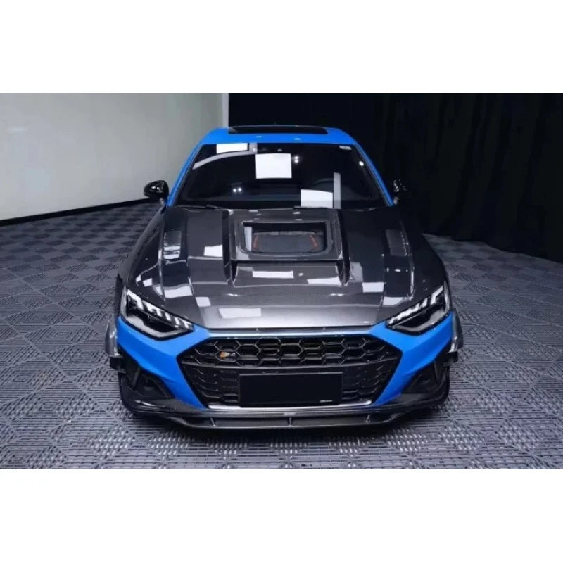 Kit carrosserie en fibre de carbone style CMST pour Audi A4, A4L et S4, 2020–2023