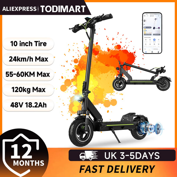 Trottinette électrique Todimart D6, 48 V — vue 9