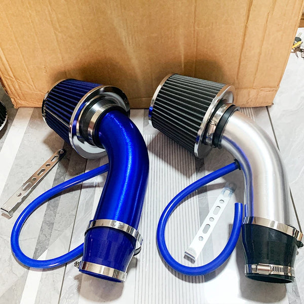 Kit de filtre à air froid à haut débit universel 76 mm (3 pouces) pour voiture modifiée, avec tuyau d'admission en aluminium,