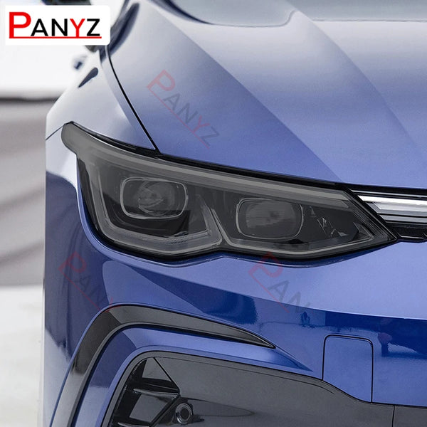 Film de protection TPU noir fumé pour lumière de sauna de voiture, teinte pour Volkswagen VW Golf 8 MK8 2020 2021, 2 pièces -