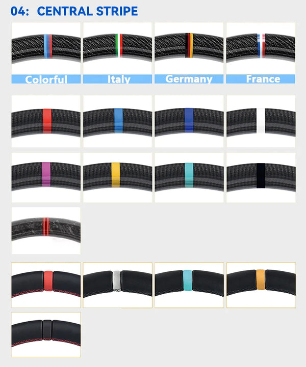 Volant en cuir personnalisé pour M4 M3 G20 G28 G30 G38 G80 G82 320i 330i 330e 340i 540i, LED de sport en carbone forgé