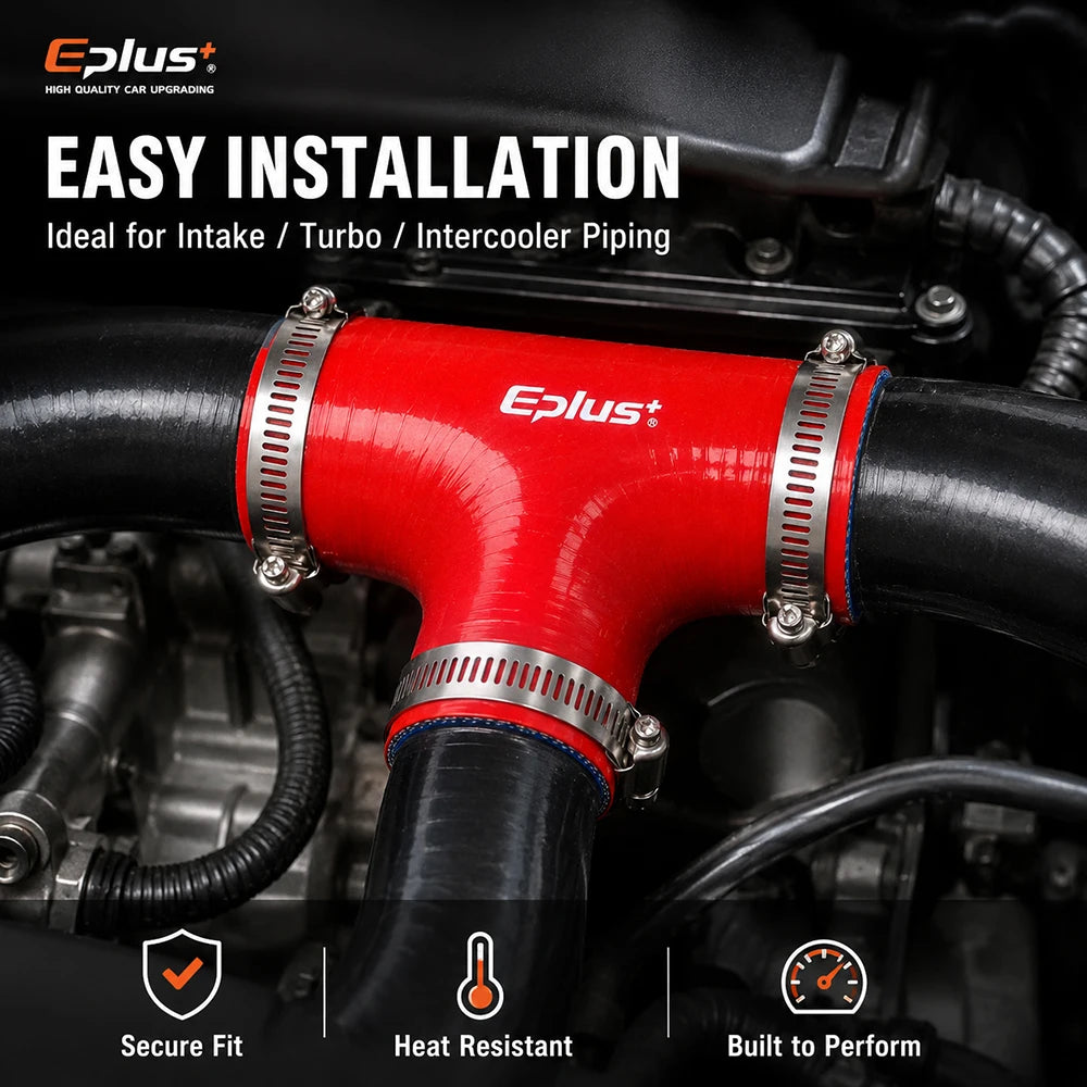 Durite Silicone Renforcée en T 3 Voies pour Turbo et Intercooler – Admission & performance | OURANE.COM