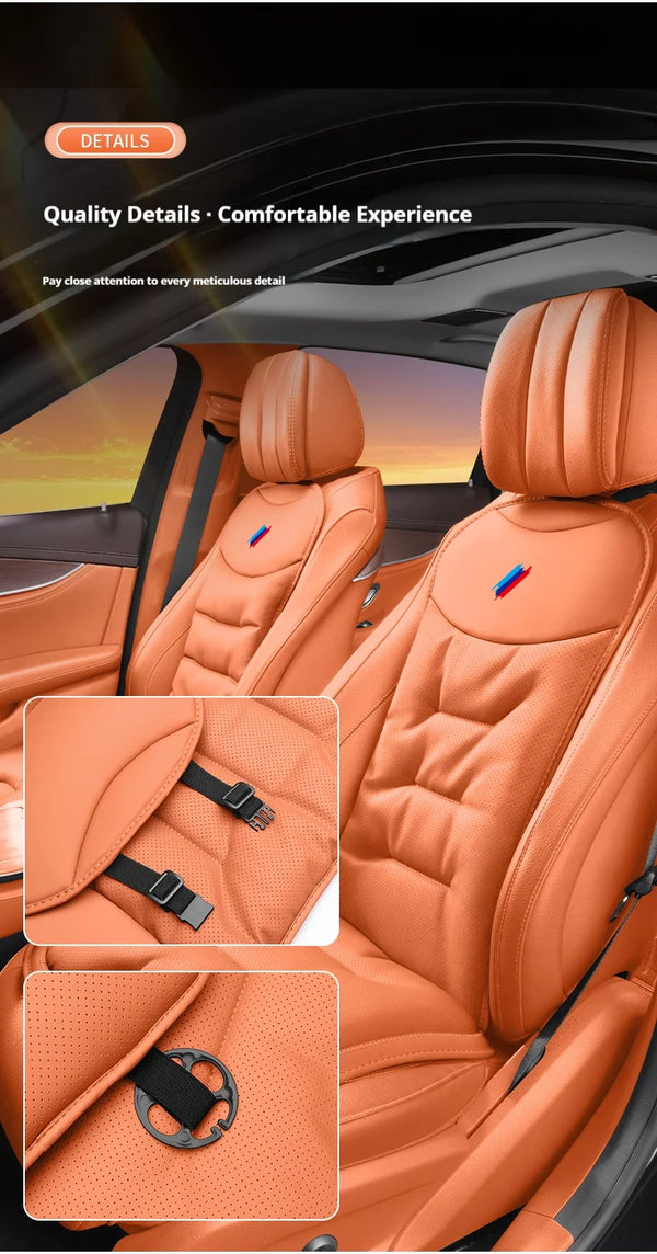 Housse de siège automobile pour BMW M Power X3 X4 X5 X7 E36 E39 E46 E60 E65 E90 F10 F15 F20 F25 F30 G20 G30 G05, coussin de p