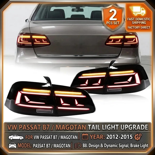 Feux arrière LED séquentiels pour Volkswagen Passat B7 et Magotan