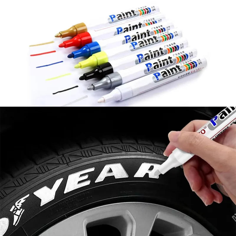 1/12Pcs Stylo Peinture Paint Markers Étanche Auto Pneu Oil-Based Stylo Peinture Lot Quick Dry et Permanent – Roues & freinage