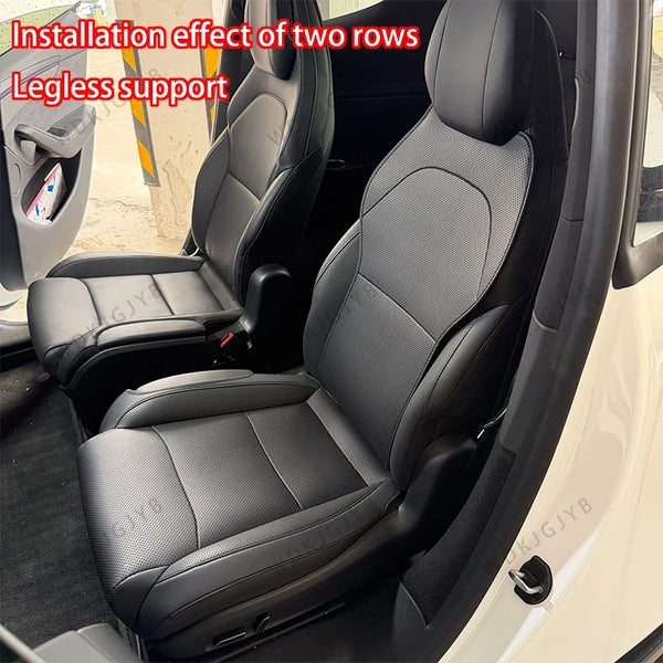 Housse de siège en cuir respirante et résistante à l'usure pour Tesla Model YL 2026, accessoire intérieur confortable - OURAN