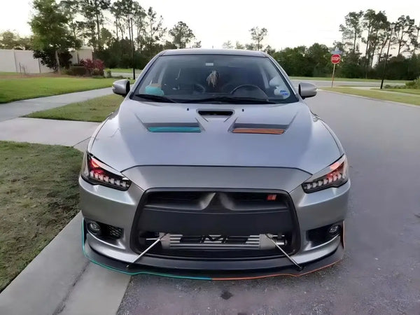 Phares LED pour Mitsubishi Lancer EVO X 2008-2020, clignotant dynamique, feux de jour DRL