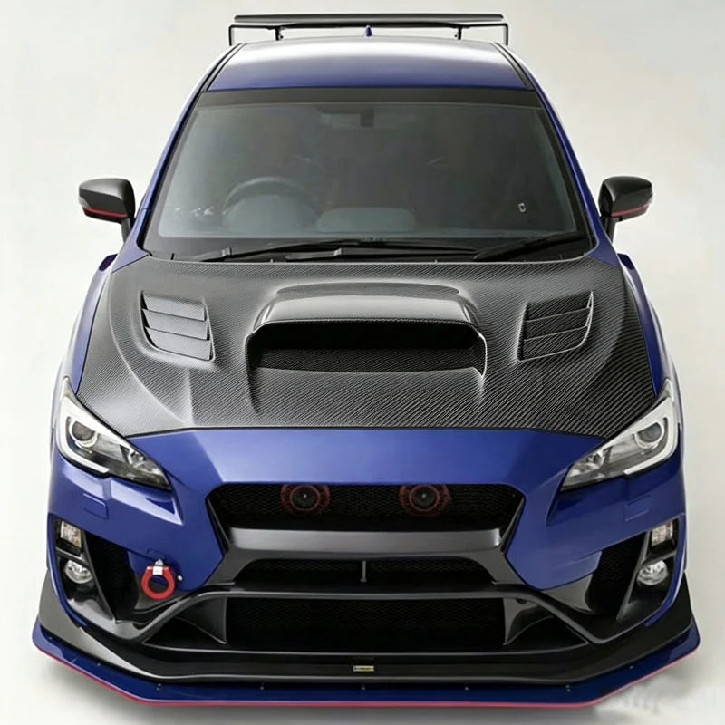 Kit carrosserie de remplacement en fibre de carbone avec capot ventilé pour Subaru WRX STI VA 2015-2021 (VAB, VAF)