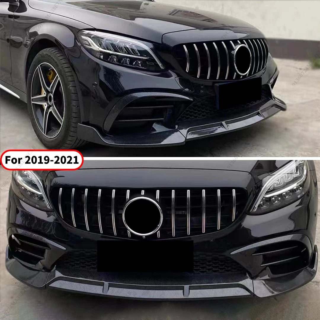 Lame Avant Aspect Carbone Style Brabus pour Mercedes Classe C W205 – Carrosserie & style | OURANE.COM