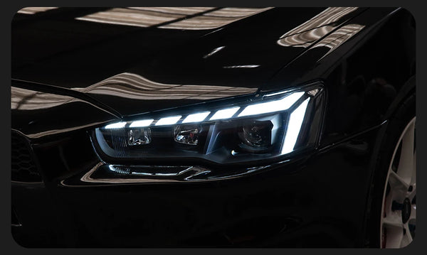 Phare LED pour Mitsubishi Lancer 2008-2016, DRL, clignotant, style RS