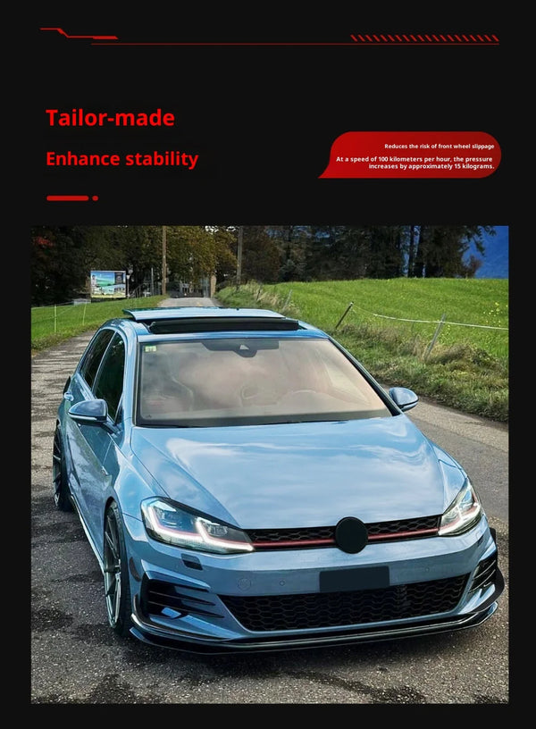 Autocollant de modification de calandre avant pour Volkswagen Golf 7.5 High 7.5 GTI 2017-2019 - OURANE.COM