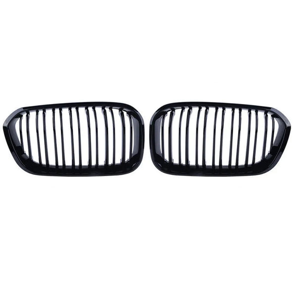 XVIP calandre de course de calandre de pare-chocs avant pour BMW série 1 F20 F21 2015-2019 Grilles noires brillantes à Double