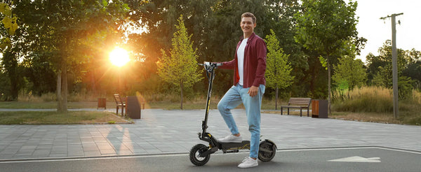 Trottinette électrique pour adultes OOTD T10, e-scooter 900W de puissance de pointe, batterie 48V 13.5Ah, écran LED - OURANE.