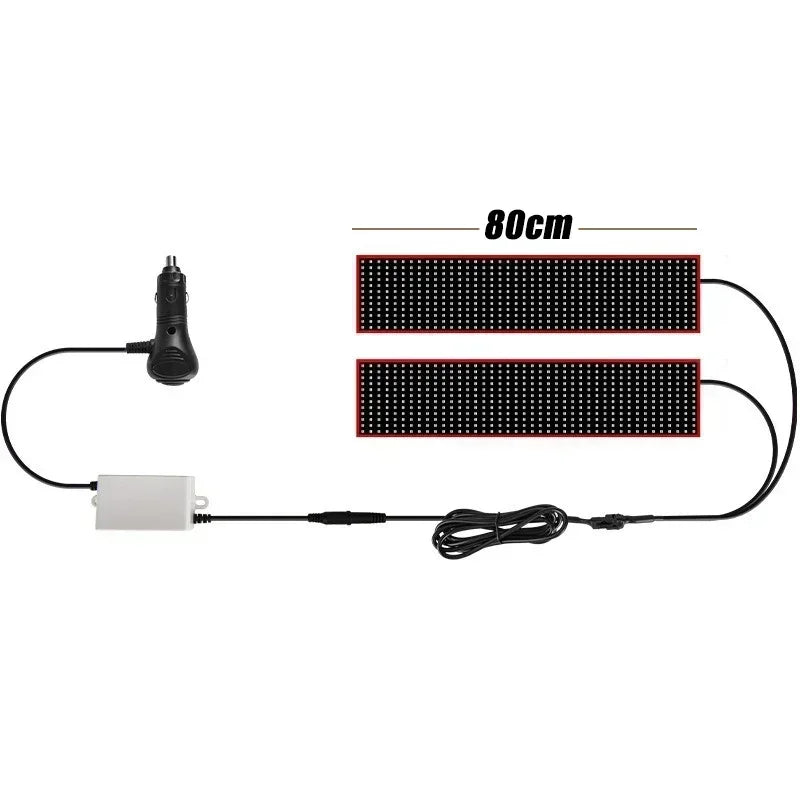 Devil's Eye Flexible Screen Truck LED Matrix Pixel Panel Éclairage Télécommande Animation Écran Éclairages for Pare-Brise Dec