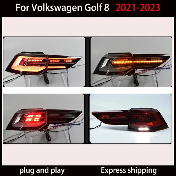 Paire de Feux Arrière LED Dynamiques – VW Golf 8 MK8 2021-2023