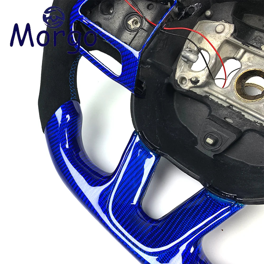 Volant en fibre de carbone avec affichage LED RPM pour Dodge Charger, Challenger et Hellcat, personnalisable