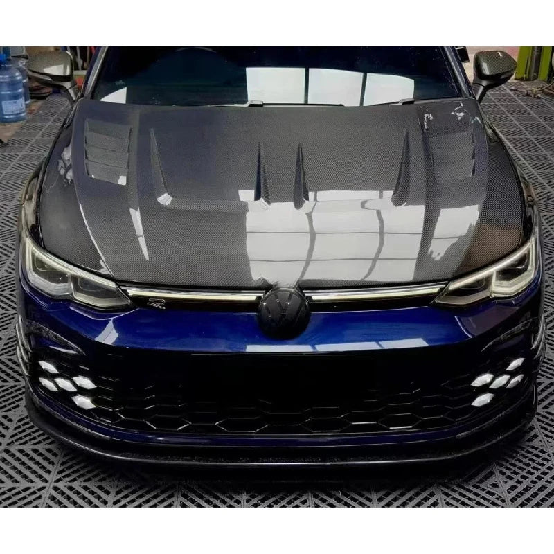 Capot en fibre de carbone humide pour Volkswagen Golf 8 TSI, GTI et R-Line, 2020–2023