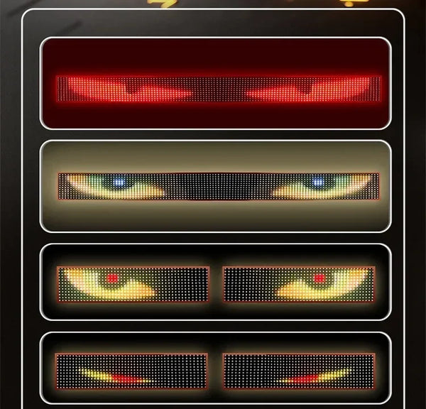 Oeil du diable écran Flexible camion LED matrice Pixel panneau lumineux télécommande Animation affichage lumières pour décor 