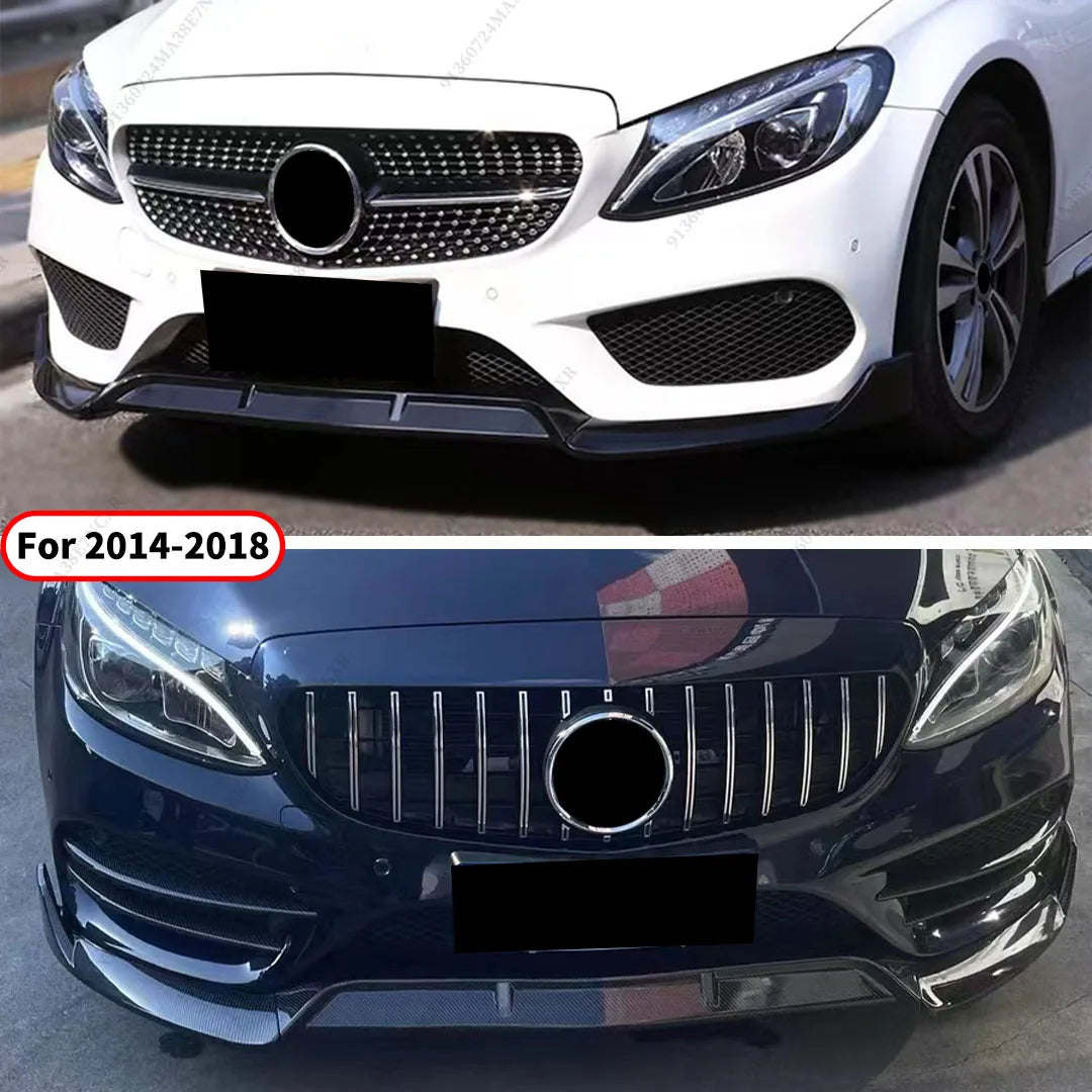 Lame Avant Aspect Carbone Style Brabus pour Mercedes Classe C W205 – Carrosserie & style | OURANE.COM