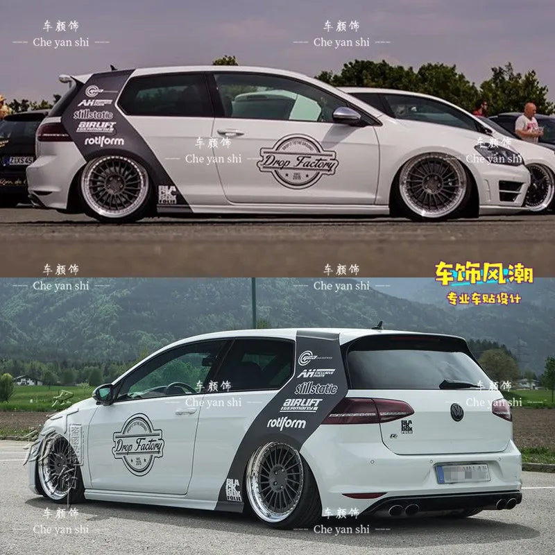 Autocollants de carrosserie sport pour Volkswagen Golf 6, 7 et 8 GTI — vue 9
