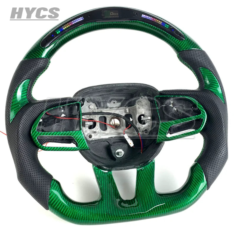 Volant sport en fibre de carbone pour Dodge Charger 2014-2024, forme F1