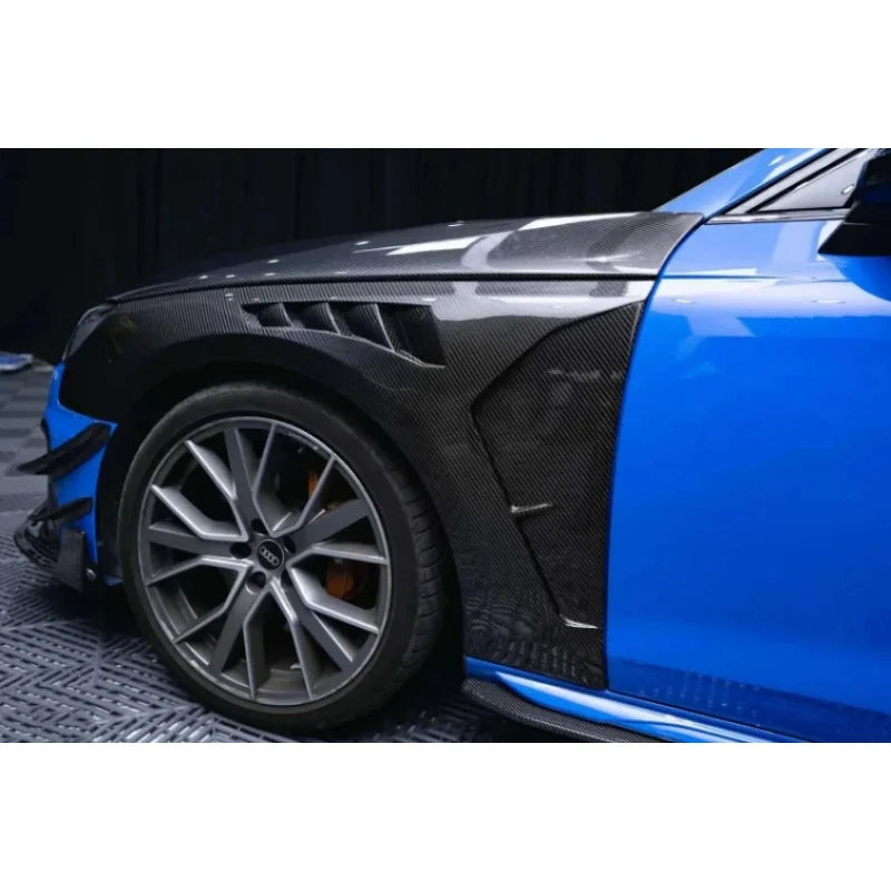 Kit carrosserie en fibre de carbone style CMST pour Audi A4, A4L et S4, 2020–2023
