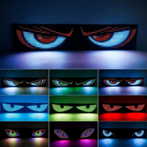 Panneau LED Devil Eyes Programmable – Bluetooth & Effet Défilant – Version 2 — OURANE