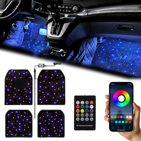 Tapis lumineux à fibre optique, lot de 2 ou 4 — vue 1