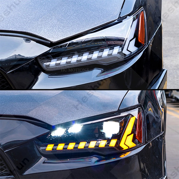 Paire de phares LED projecteur pour Mitsubishi Lancer EVO X 10e génération 2008-2020, animation dynamique