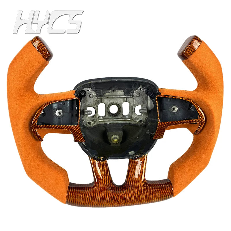 Volant sport en fibre de carbone pour Dodge Charger 2014-2024, forme F1