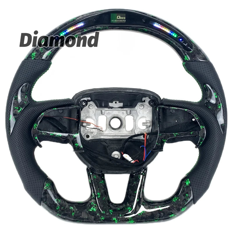 Volant sport en fibre de carbone avec écran LED pour Dodge Charger et Challenger