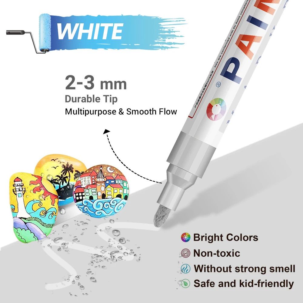 Stylo Peinture Coloré Étanche pour Pneus et Jantes – Roues & freinage | OURANE.COM