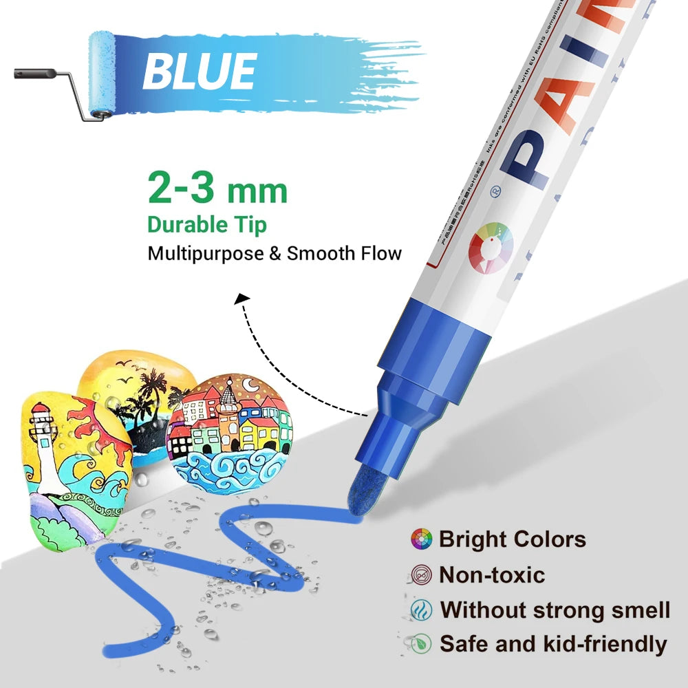 Stylo Peinture Coloré Étanche pour Pneus et Jantes – Roues & freinage | OURANE.COM