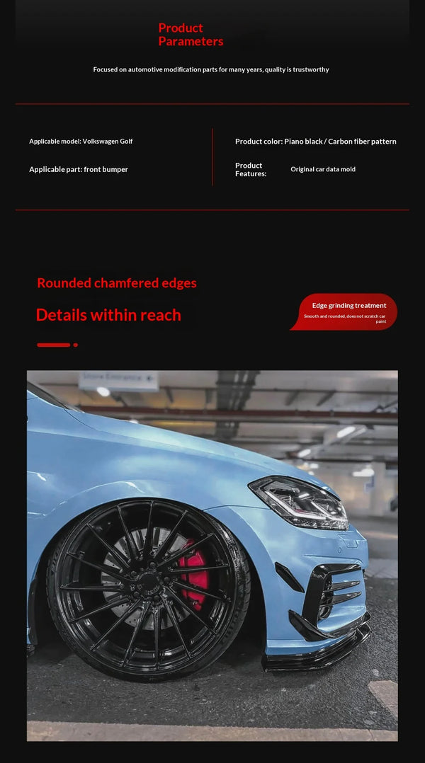 Autocollant de modification de calandre avant pour Volkswagen Golf 7.5 High 7.5 GTI 2017-2019 - OURANE.COM