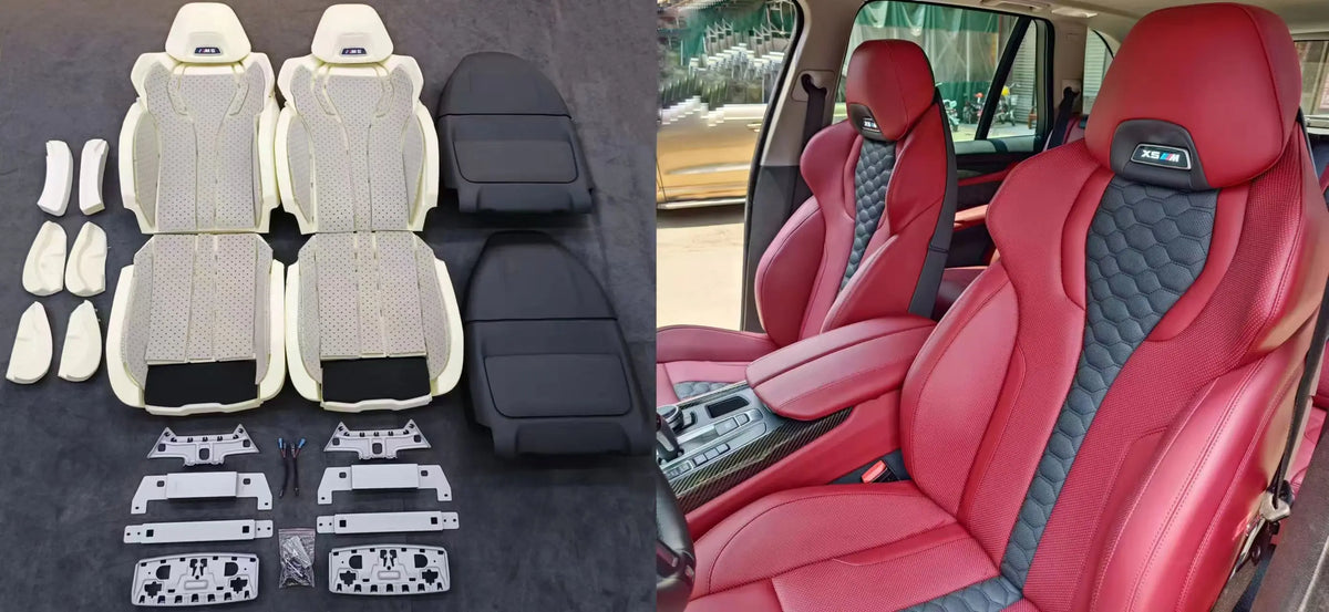 Kit Sièges Sport Style M5 pour BMW Séries 5, 6, 7, X5, X6 et X7 – Habitacle & sièges | OURANE.COM