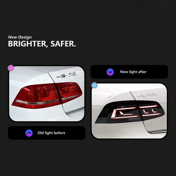 Feux arrière LED séquentiels pour Volkswagen Passat B7 et Magotan