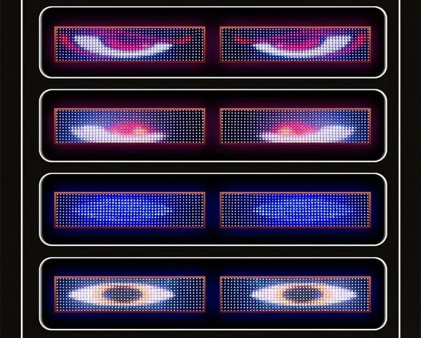 Oeil du diable écran Flexible camion LED matrice Pixel panneau lumineux télécommande Animation affichage lumières pour décor 