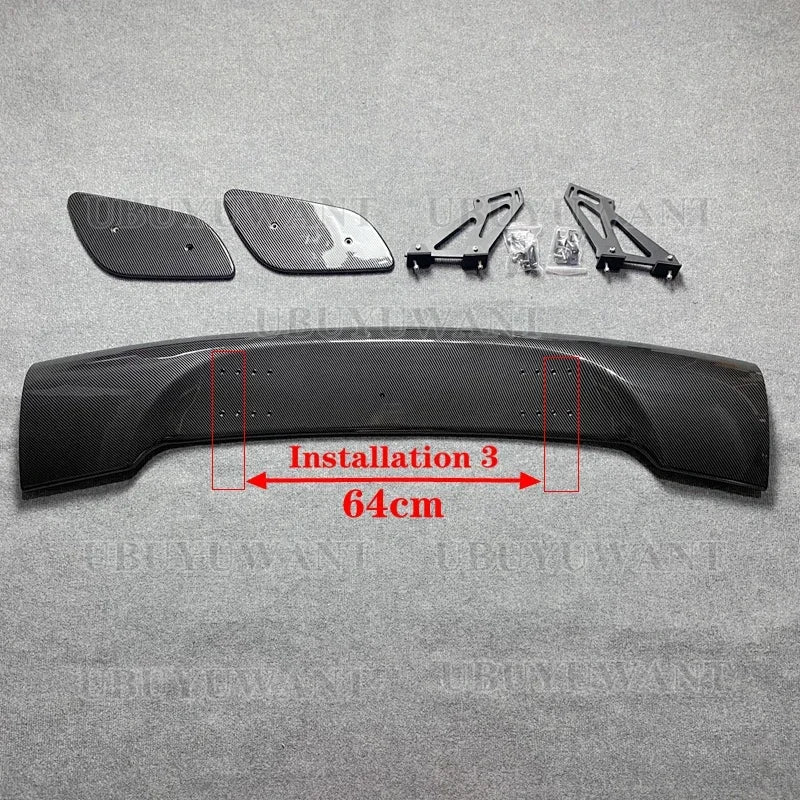 Aileron de coffre arrière style GT pour Subaru BRZ et Toyota 86 / GT86 2011-2022, noir brillant, aspect carbone ou brut