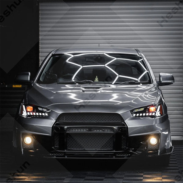 Paire de phares LED projecteur pour Mitsubishi Lancer EVO X 10e génération 2008-2020, animation dynamique