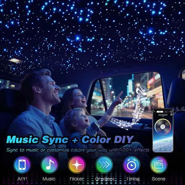 Kit ciel étoilé RGB 16 W à fibre optique — vue 5