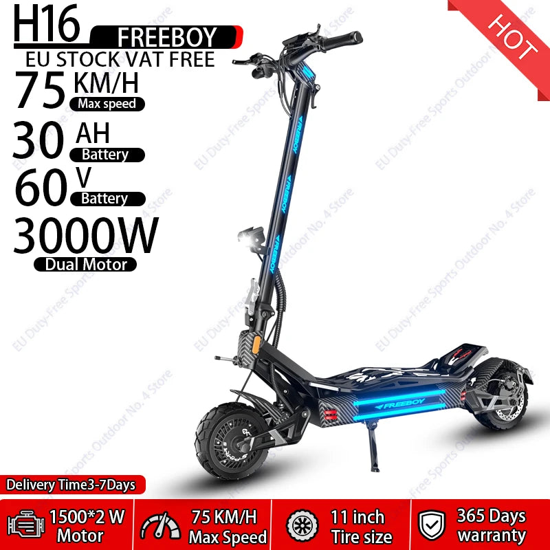 Trottinette électrique FREEBOY H16, 60 V
