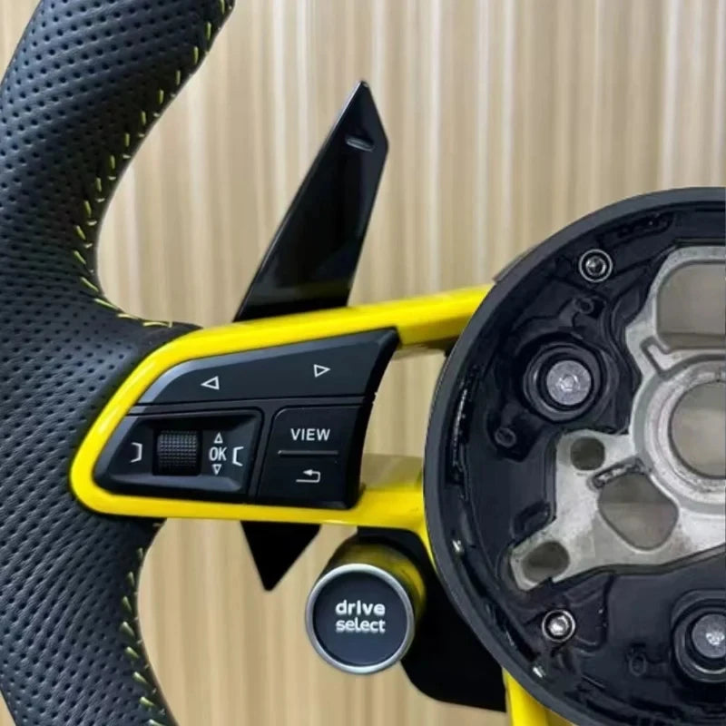 Volant sport en cuir avec boutons Start/Stop pour Audi A3, A4 (B9), A5, A6, A7, A8, S3, S4, S5 et RS5