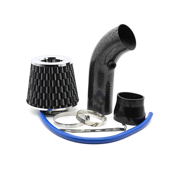 Kit de filtre à air froid à haut débit universel 76 mm (3 pouces) pour voiture modifiée, avec tuyau d'admission en aluminium,