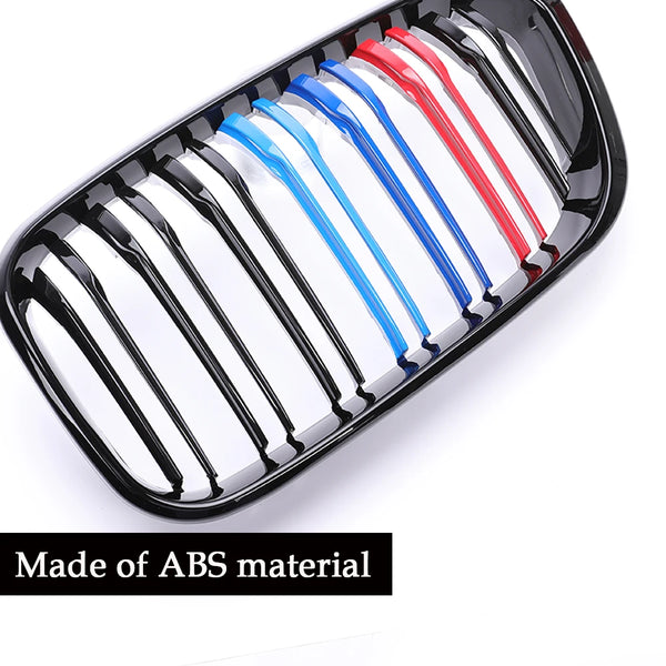 Calandre de calandre double / simple pour BMW Série 1 F20 F21 LCI 2015-2019 Noir brillant Mat Carbone Couleur M Diamant - OUR