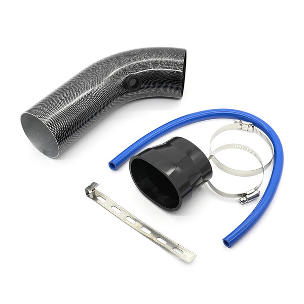 Kit de filtre à air froid à haut débit universel 76 mm (3 pouces) pour voiture modifiée, avec tuyau d'admission en aluminium,